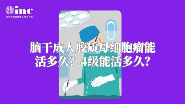 脑干成人胶质母细胞瘤能活多久？4级能活多久？