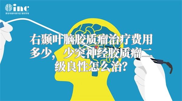 右颞叶脑胶质瘤治疗费用多少，少突神经胶质瘤二级良性怎么治？