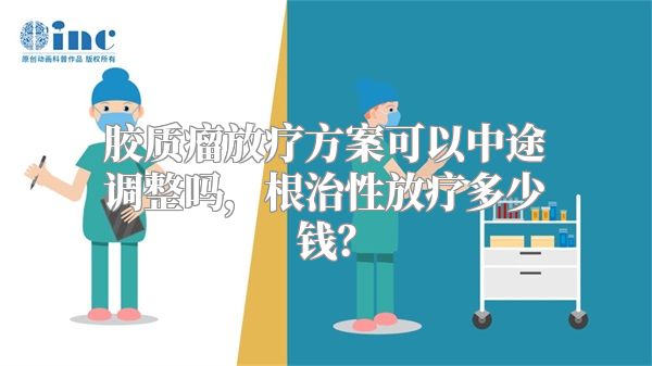 胶质瘤放疗方案可以中途调整吗，根治性放疗多少钱？