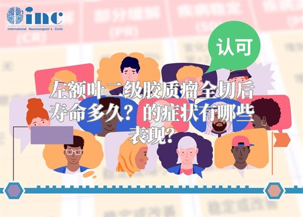 左额叶二级胶质瘤全切后寿命多久？的症状有哪些表现？