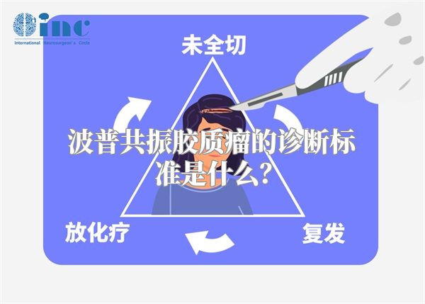 波普共振胶质瘤的诊断标准是什么？