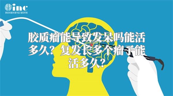 胶质瘤能导致发呆吗能活多久？复发长多个瘤子能活多久？