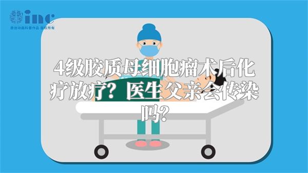 4级胶质母细胞瘤术后化疗放疗？医生父亲会传染吗？