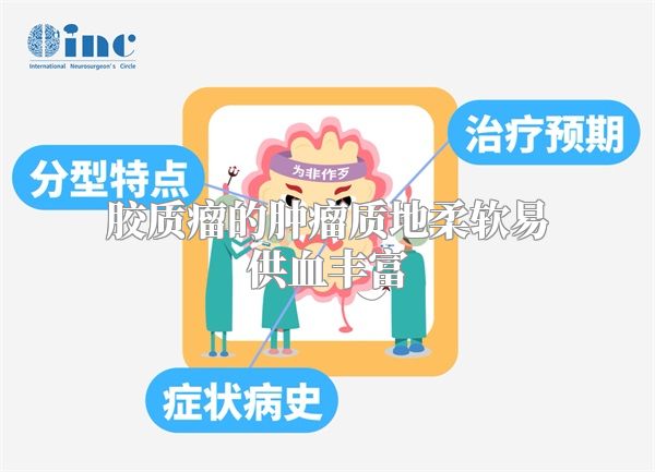 胶质瘤的肿瘤质地柔软易供血丰富