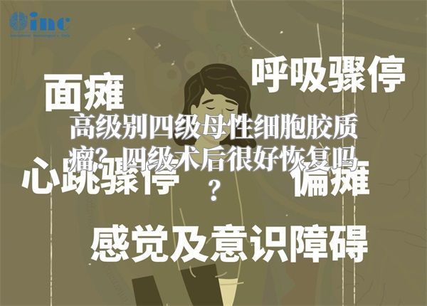 高级别四级母性细胞胶质瘤？四级术后很好恢复吗？