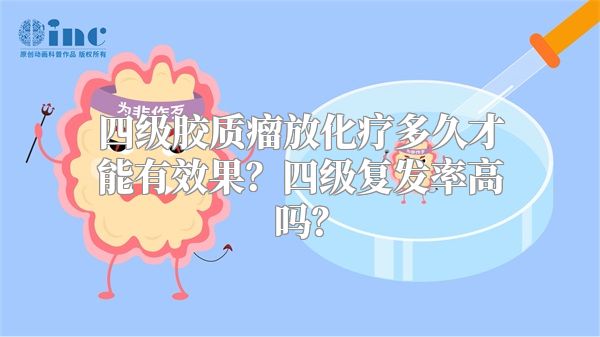 四级胶质瘤放化疗多久才能有效果？四级复发率高吗？