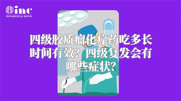 四级胶质瘤化疗药吃多长时间有效？四级复发会有哪些症状？