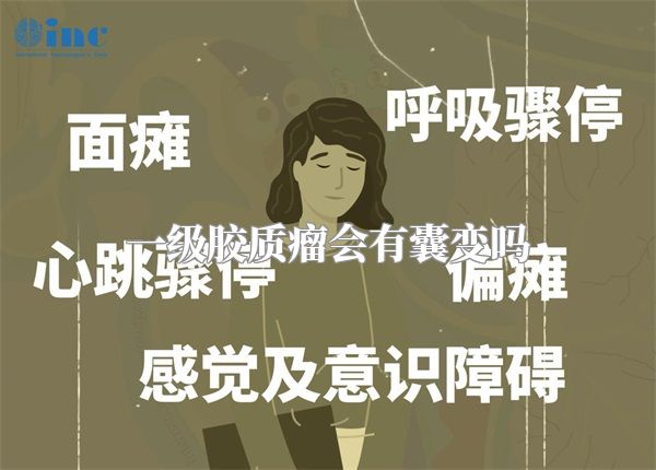 一级胶质瘤会有囊变吗