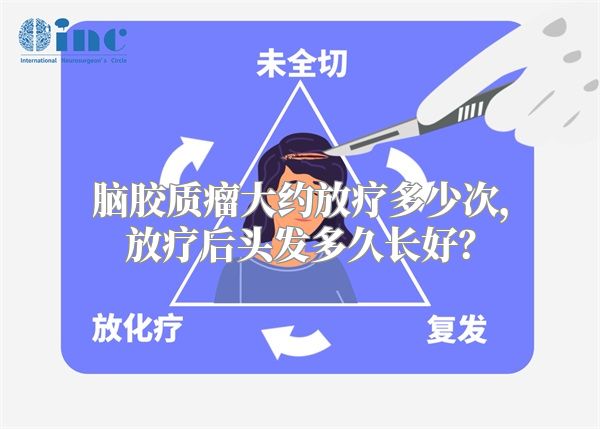 脑胶质瘤大约放疗多少次，放疗后头发多久长好？