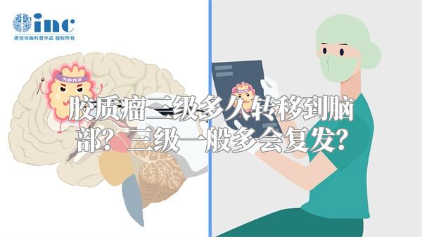 胶质瘤三级多久转移到脑部？三级一般多会复发？