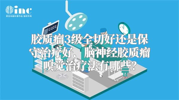 胶质瘤3级全切好还是保守治疗好，脑神经胶质瘤嗅觉治疗法有哪些？