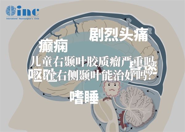 儿童右颞叶胶质瘤严重吗？在右侧颞叶能治好吗？