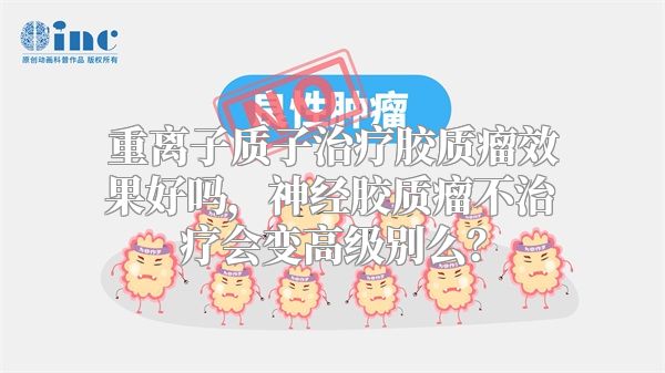 重离子质子治疗胶质瘤效果好吗，神经胶质瘤不治疗会变高级别么？