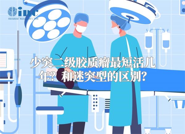 少突二级胶质瘤最短活几年？和迷突型的区别？