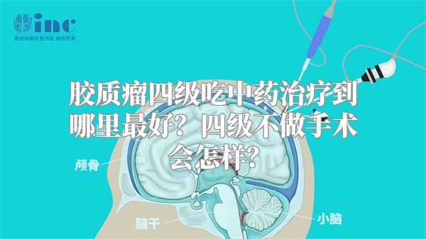 胶质瘤四级吃中药治疗到哪里最好？四级不做手术会怎样？