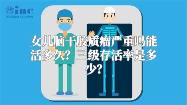 女儿脑干胶质瘤严重吗能活多久？三级存活率是多少？