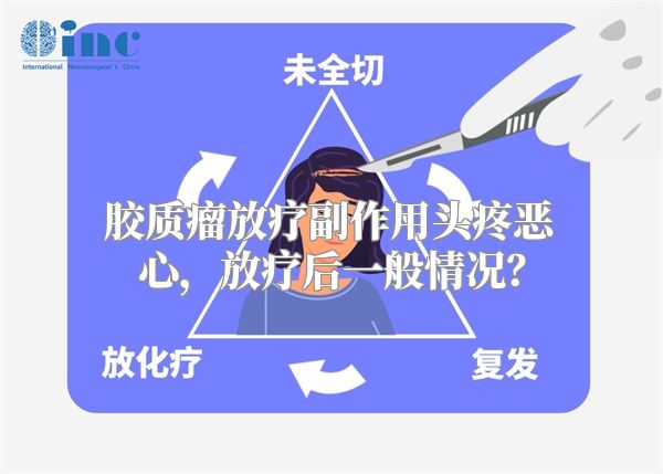 胶质瘤放疗副作用头疼恶心，放疗后一般情况？