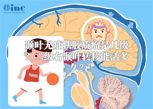 颞叶无症状胶质瘤是几级？二级右颞叶转移能活多久？