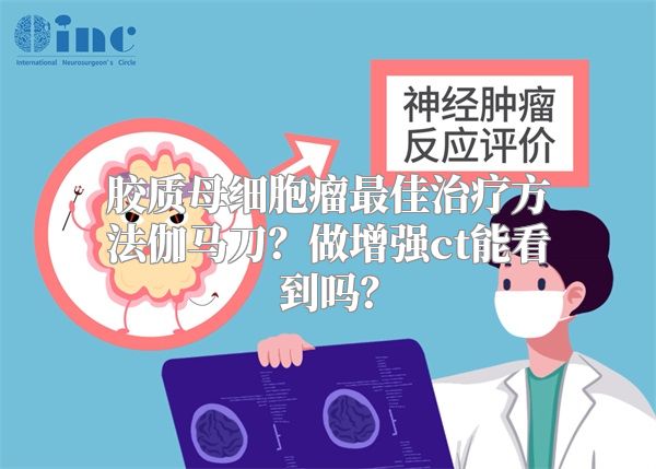 胶质母细胞瘤最佳治疗方法伽马刀？做增强ct能看到吗？