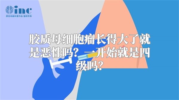 胶质母细胞瘤长得大了就是恶性吗？一开始就是四级吗？