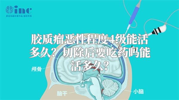 胶质瘤恶性程度4级能活多久？切除后要吃药吗能活多久？