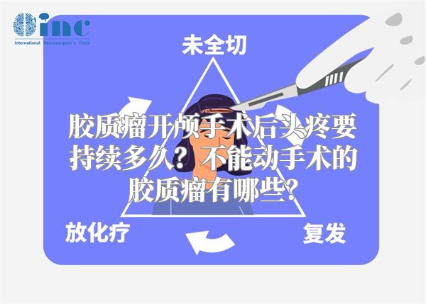胶质瘤开颅手术后头疼要持续多久？不能动手术的胶质瘤有哪些？