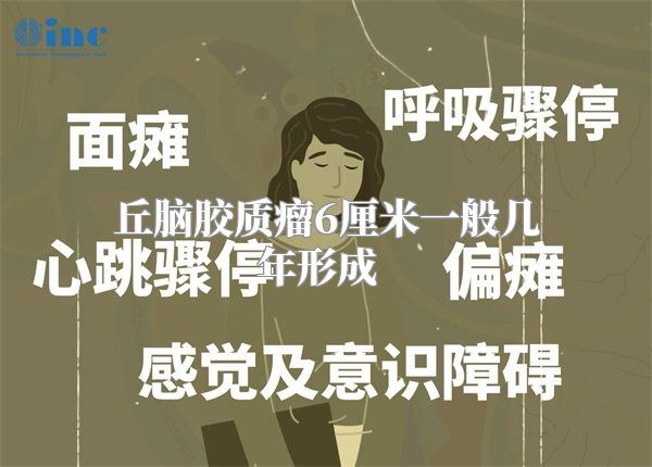 丘脑胶质瘤6厘米一般几年形成  