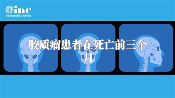 胶质瘤患者在死亡前三个月