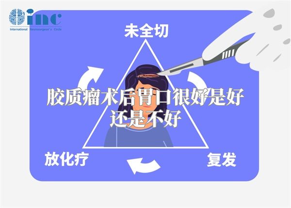 胶质瘤术后胃口很好是好还是不好