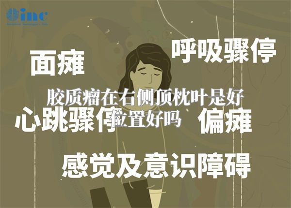 胶质瘤在右侧顶枕叶是好位置好吗
