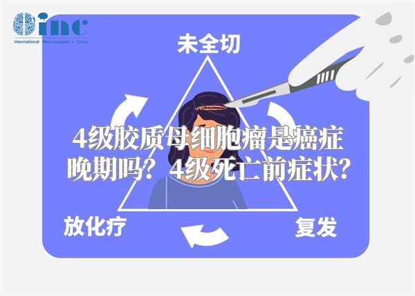4级胶质母细胞瘤是癌症晚期吗？4级死亡前症状？