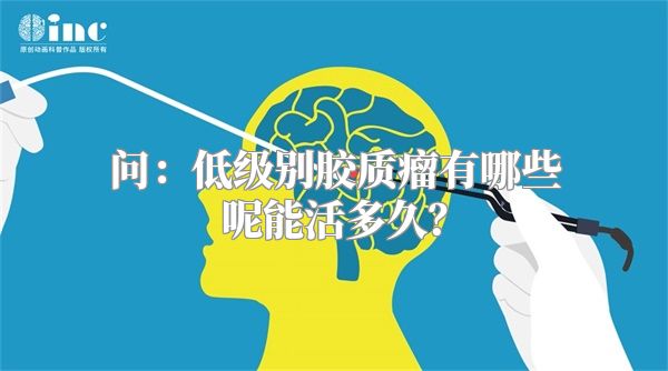 问：低级别胶质瘤有哪些呢能活多久？