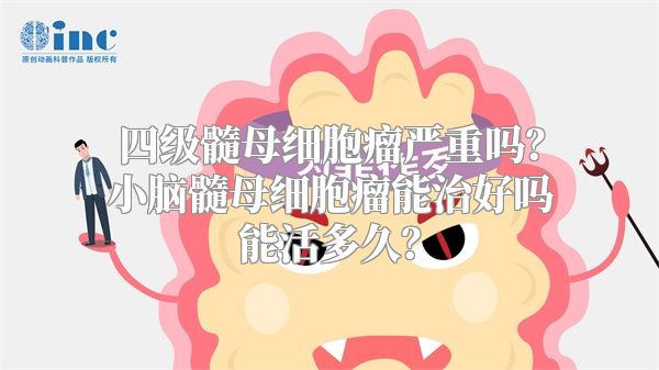 四级髓母细胞瘤严重吗？小脑髓母细胞瘤能治好吗能活多久？