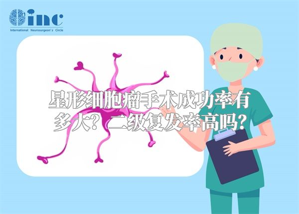 星形细胞瘤手术成功率有多大？二级复发率高吗？