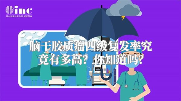 脑干胶质瘤四级复发率究竟有多高？你知道吗？