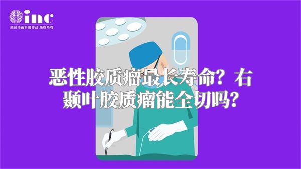 恶性胶质瘤最长寿命？右颞叶胶质瘤能全切吗？