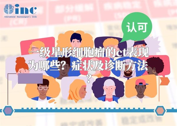 一级星形细胞瘤的ct表现为哪些？症状及诊断方法？