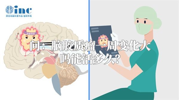 问：脑胶质瘤一周变化大吗能活多久？