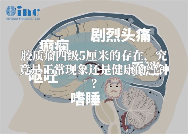 胶质瘤四级5厘米的存在，究竟是正常现象还是健康的警钟？