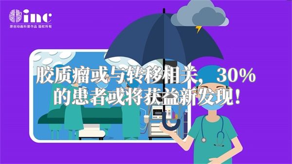 胶质瘤或与转移相关，30%的患者或将获益新发现！