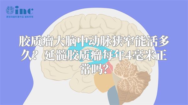 胶质瘤大脑中动脉狭窄能活多久？延髓胶质瘤每年4毫米正常吗？