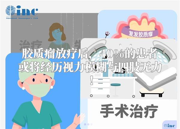 胶质瘤放疗后，40%的患者或将经历视力模糊与四肢无力！