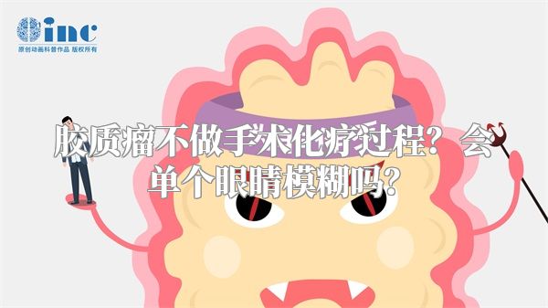 胶质瘤不做手术化疗过程？会单个眼睛模糊吗？