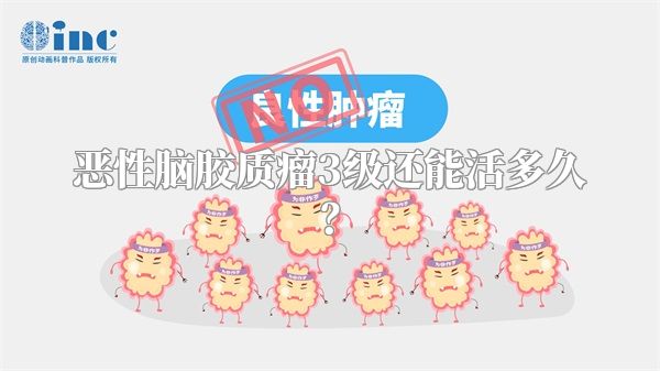 恶性脑胶质瘤3级还能活多久？