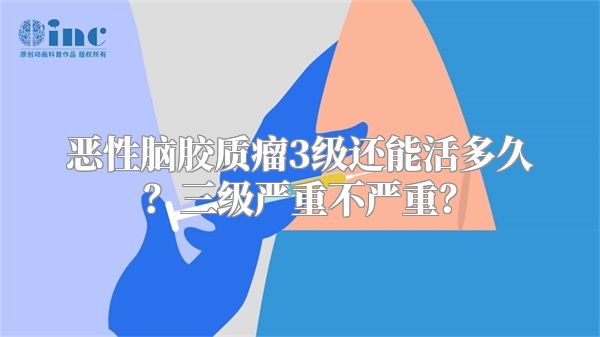 恶性脑胶质瘤3级还能活多久？三级严重不严重？