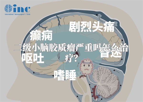 二级小脑胶质瘤严重吗怎么治疗？