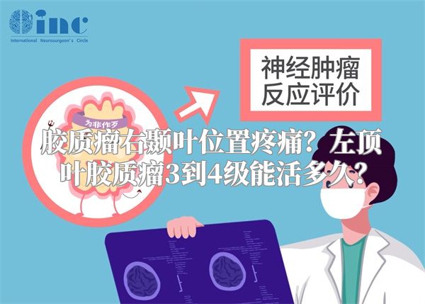 胶质瘤右颞叶位置疼痛？左顶叶胶质瘤3到4级能活多久？