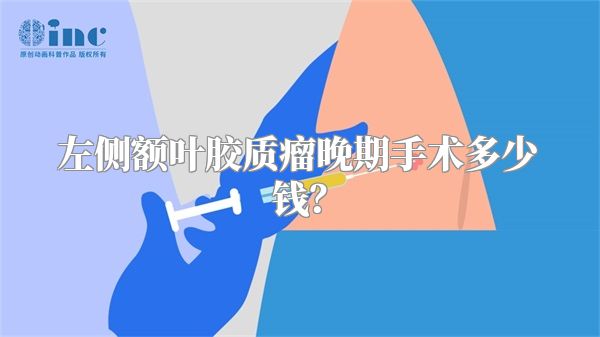 左侧额叶胶质瘤晚期手术多少钱？
