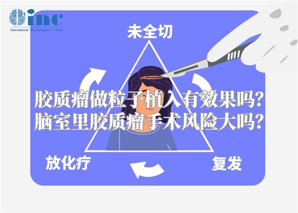 胶质瘤做粒子植入有效果吗？脑室里胶质瘤手术风险大吗？
