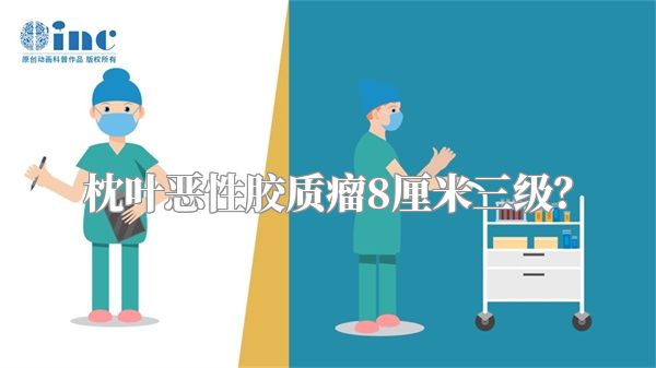 枕叶恶性胶质瘤8厘米三级？